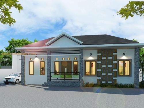 Desain Rumah 1 Lantai Atap Limasan (1)