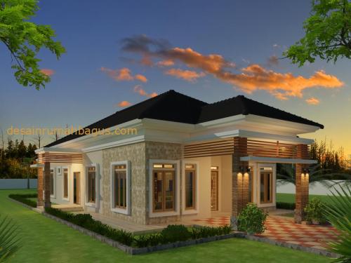 Desain Rumah 1 Lantai Atap Limasan (2)