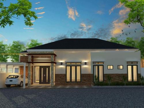 Desain Rumah 1 Lantai Atap Limasan 4