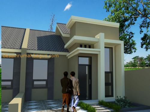 Desain Rumah 1 Lantai Atap Pelana dan Rata (3)