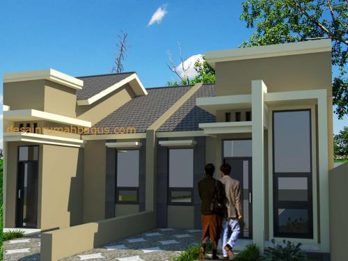 Desain Rumah 1 Lantai Atap Pelana dan Rata (4)