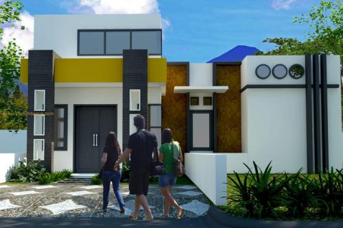 Desain Rumah 1 Lantai Atap Rata