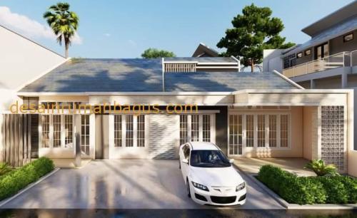 Desain Rumah 1 Lantai dengan Carport Luas 15