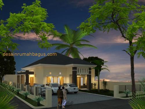 Desain Rumah 1 Lantai dengan Carport Luas 18