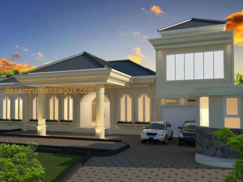 Desain Rumah 1 Lantai dengan Carport Luas 2