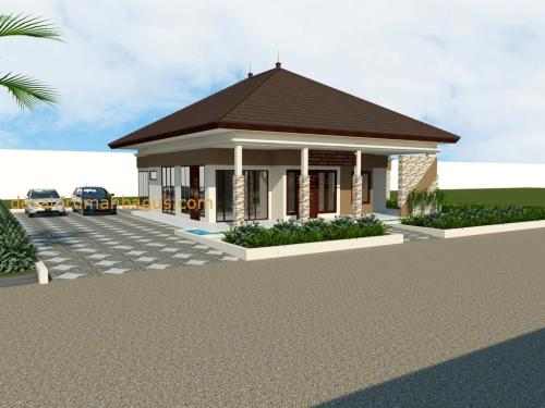 Desain Rumah 1 Lantai dengan Carport Luas (3)