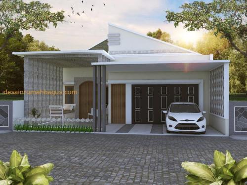 Desain Rumah 1 Lantai dengan Cata Abu (2)