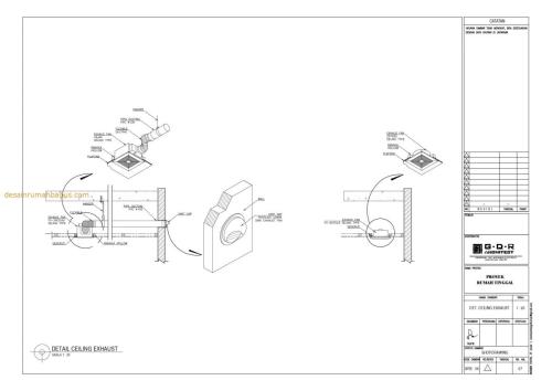 GK(71) Gambar Kerja Rumah Bpk H Detail Ceiling Exhaust